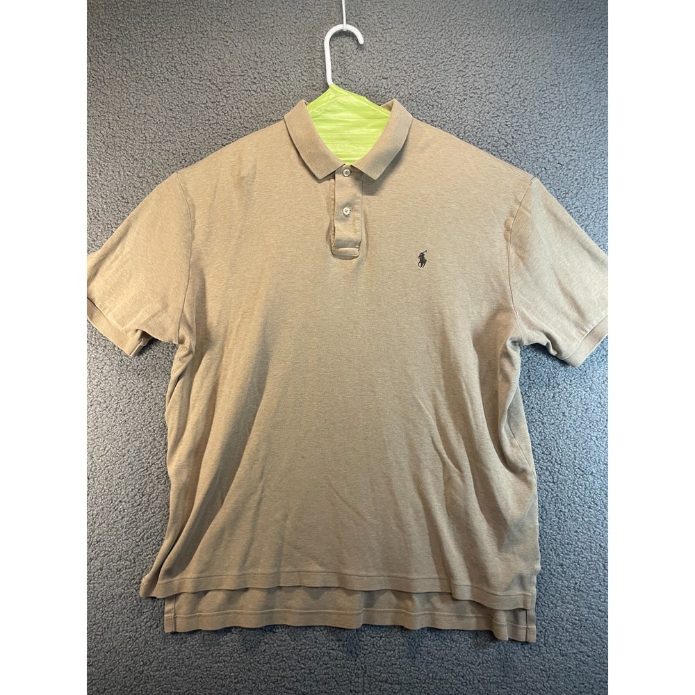 POLO by Ralph Lauren   MEN'S 100% Cotton Classic Polo, Beige Size XL